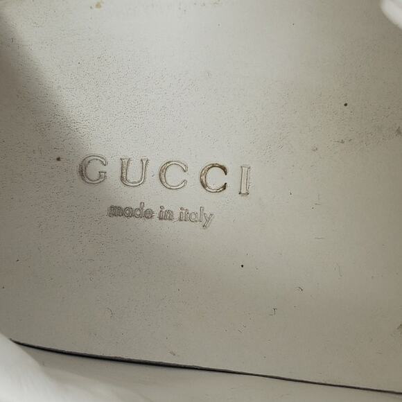 Gucci Ace Metallic Star Sneakers Shoes White Leather 454562 Size 37.5 / US 7.5 - Picture 9 of 10